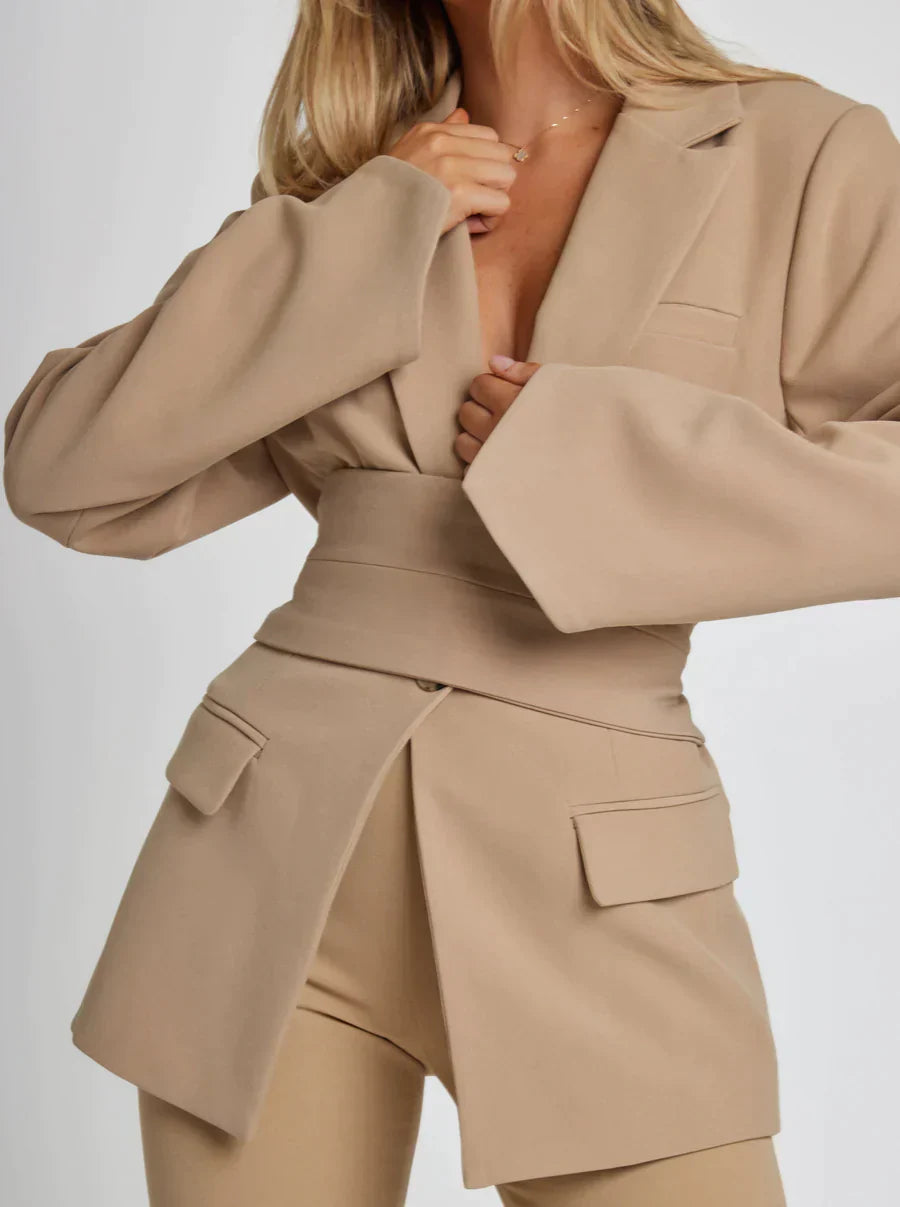 LS | Women Blazer Romper Lion Style