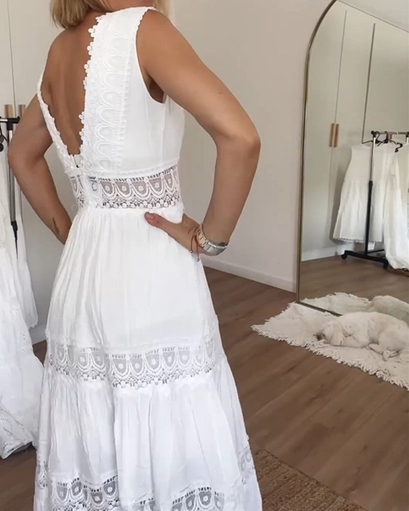LS | Women Bohemian Maxi Dress Lion Style