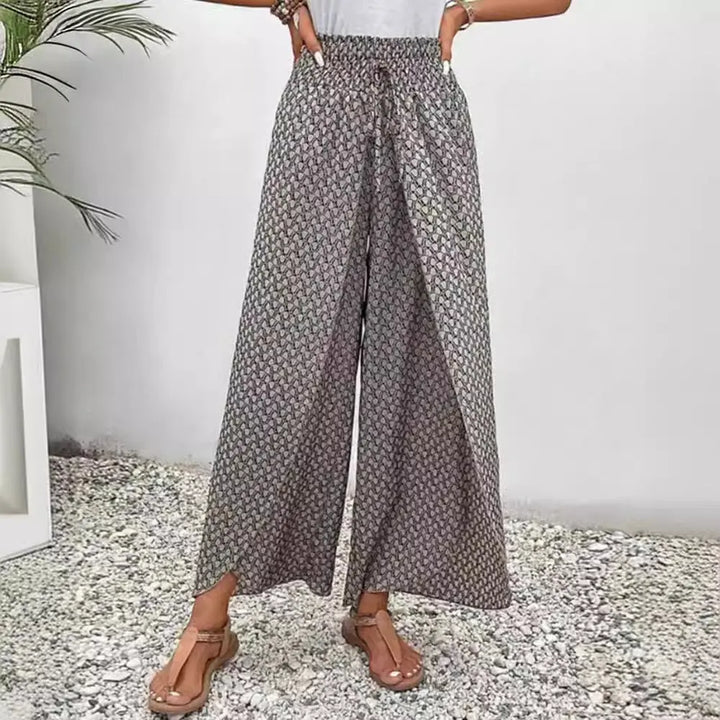 LS | Women Bohemian Wide Leg Pants Lion Style