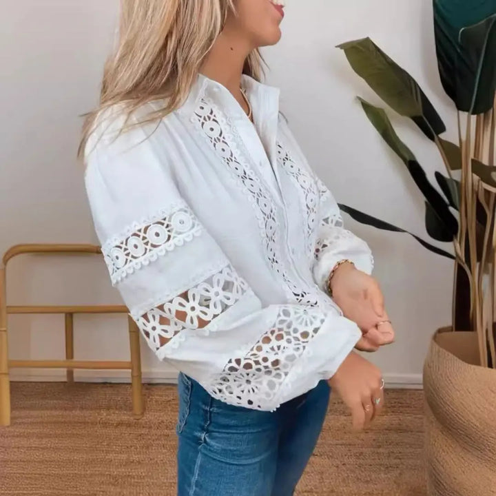 LS | Women Boho Lace Blouse Lion Style