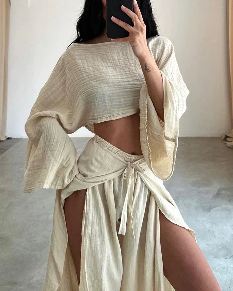 LS | Women Boho Two Piece Set Lion Style