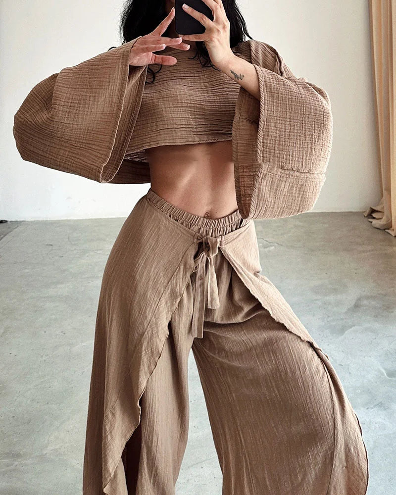 LS | Women Boho Two Piece Set Lion Style