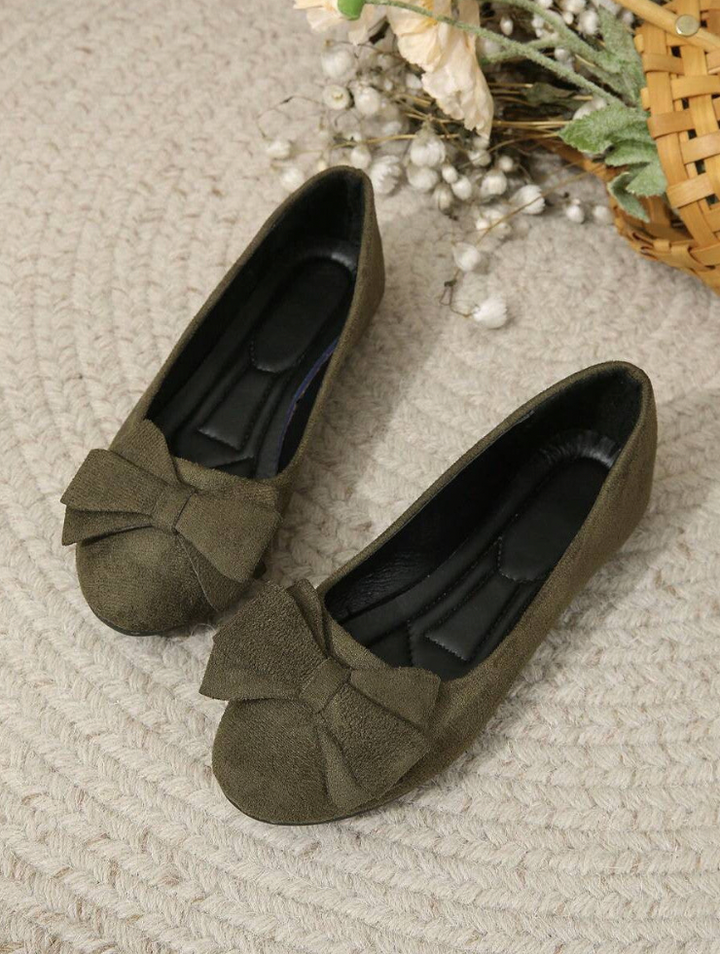 LS | Women Bow Orthopedic Flats Lion Style