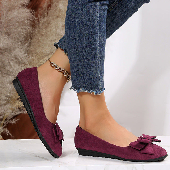 LS | Women Bow Orthopedic Flats Lion Style