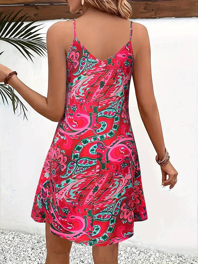 LS | Women Breezy Boho Mini Dress Lion Style
