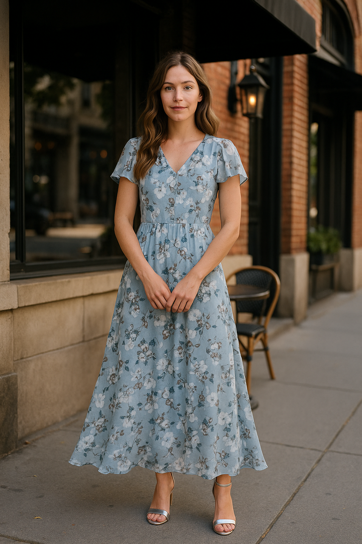 LS | Women Breezy Floral Dress Lion Style
