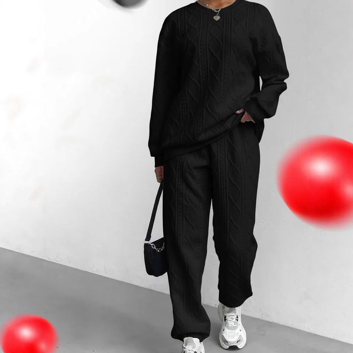 LS | Women Cable Knit Luxe Lounge Set Lion Style