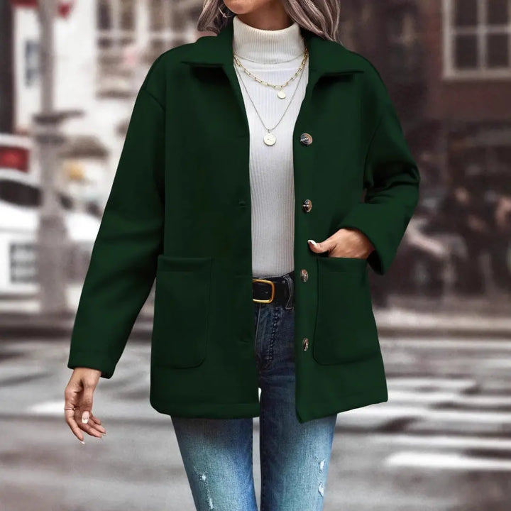 LS | Women Casual Button Coat Lion Style
