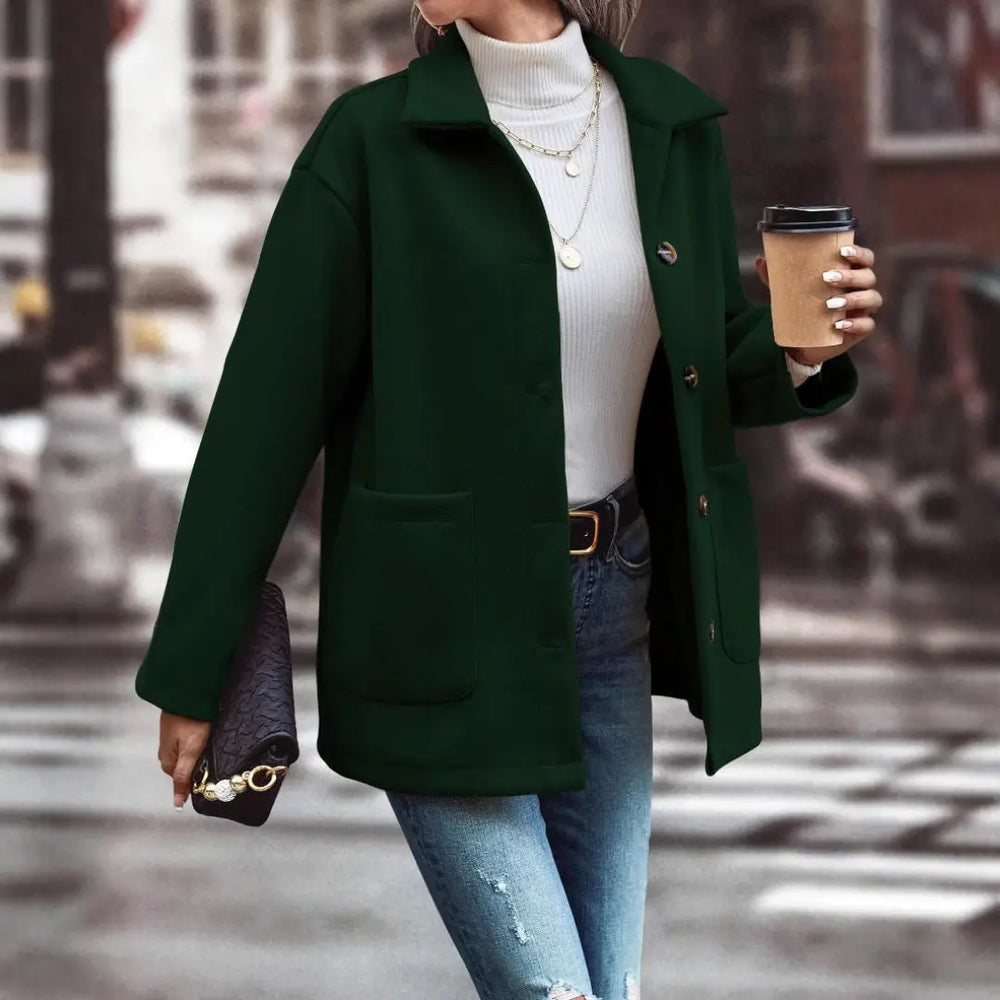 LS | Women Casual Button Coat Lion Style