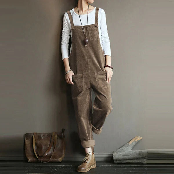 LS | Women Casual Pocket Overall Jumpsuit Lion Style