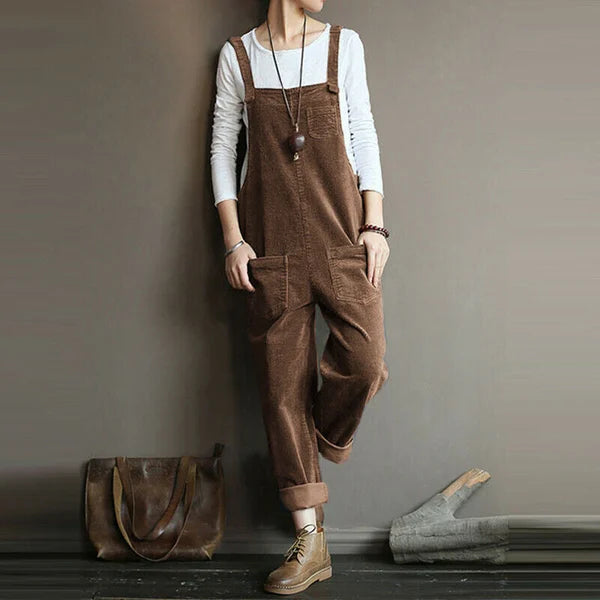 LS | Women Casual Pocket Overall Jumpsuit Lion Style