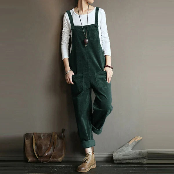 LS | Women Casual Pocket Overall Jumpsuit Lion Style