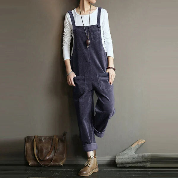 LS | Women Casual Pocket Overall Jumpsuit Lion Style