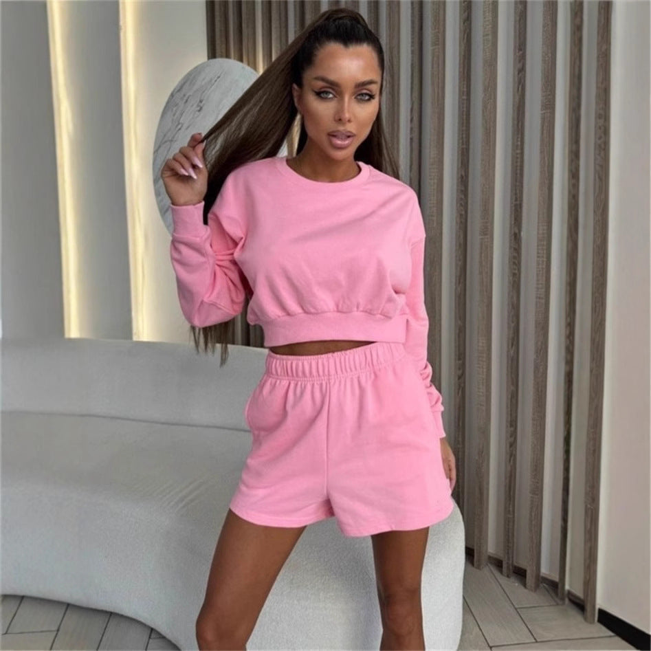 LS | Women Casual Shorts Lounge Set Lion Style