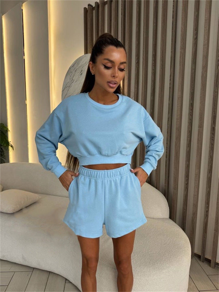 LS | Women Casual Shorts Lounge Set Lion Style