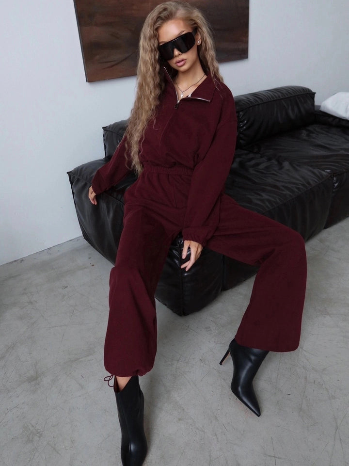 LS | Women Casual Zip Lounge Set Lion Style