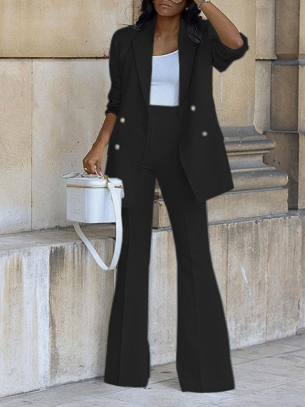 LS | Women Chic Blazer Trouser Set Lion Style