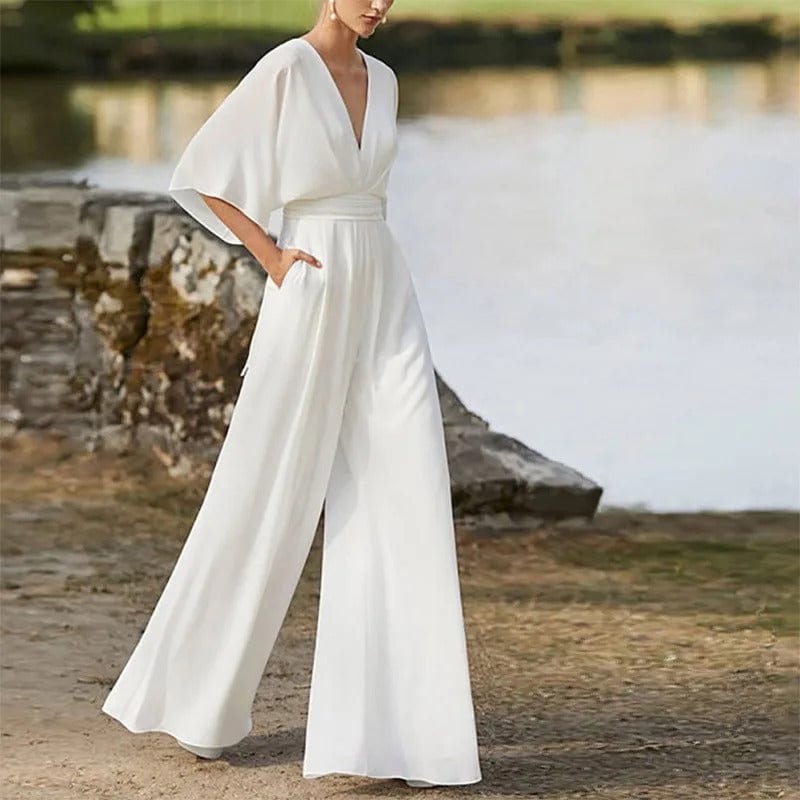 LS | Women Chic Flowing Fit Jumpsuit Lion Style