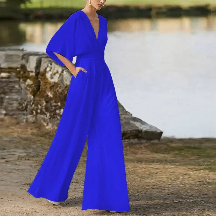 LS | Women Chic Flowing Fit Jumpsuit Lion Style