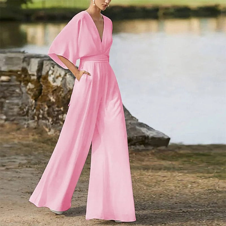 LS | Women Chic Flowing Fit Jumpsuit Lion Style