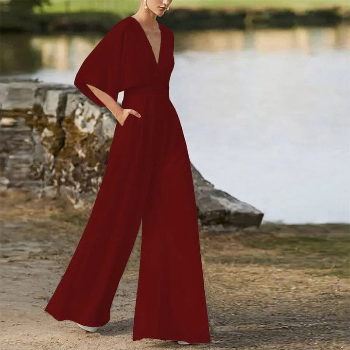 LS | Women Chic Flowing Fit Jumpsuit Lion Style