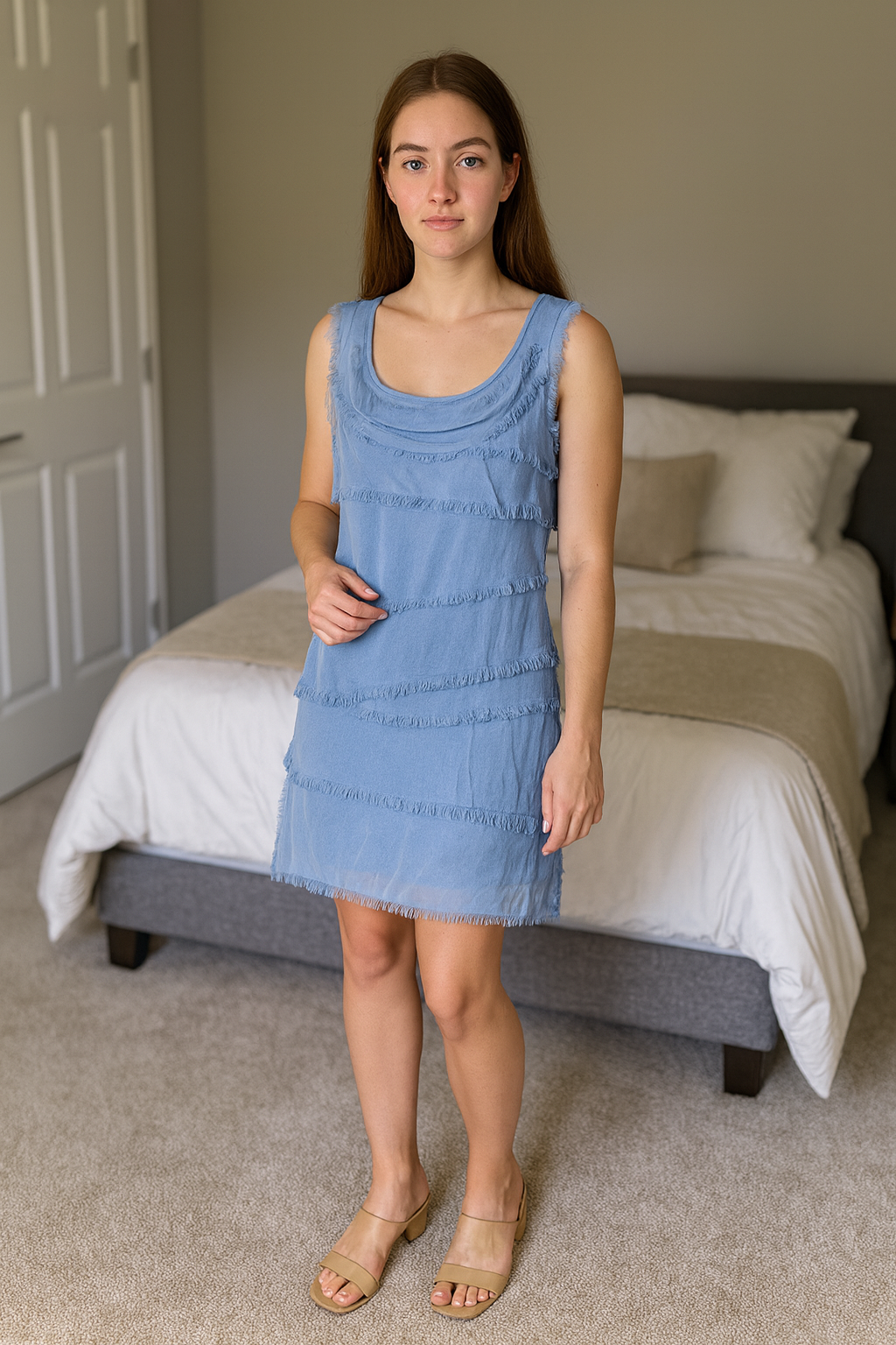 LS | Women Chic Fringe Dress Lion Style