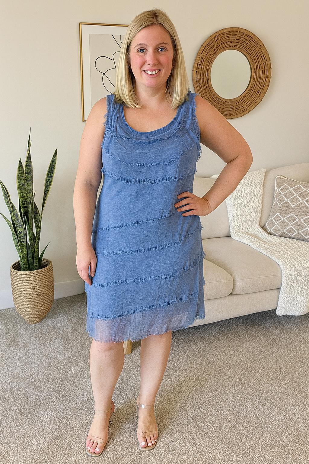 LS | Women Chic Fringe Dress Lion Style
