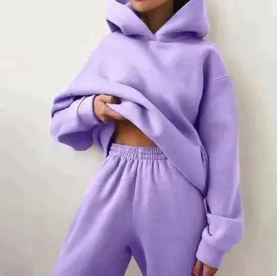 LS | Women Chic Hoodie Lounge Set Lion Style