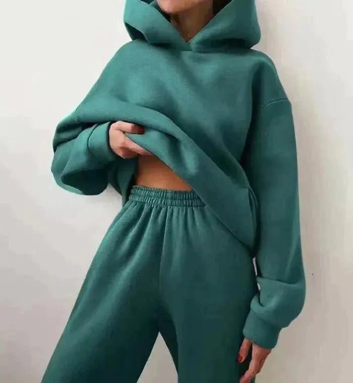 LS | Women Chic Hoodie Lounge Set Lion Style