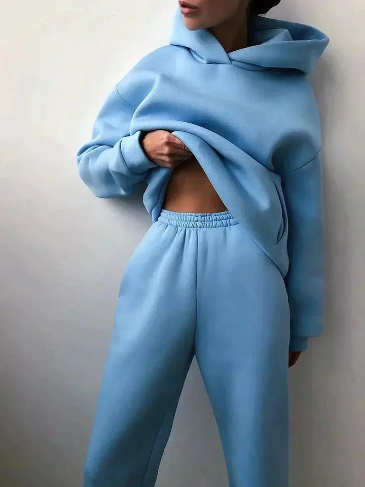 LS | Women Chic Hoodie Lounge Set Lion Style