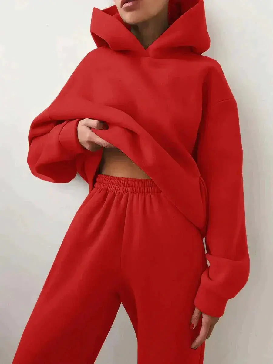 LS | Women Chic Hoodie Lounge Set Lion Style