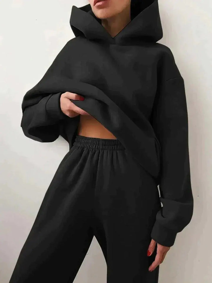 LS | Women Chic Hoodie Lounge Set Lion Style