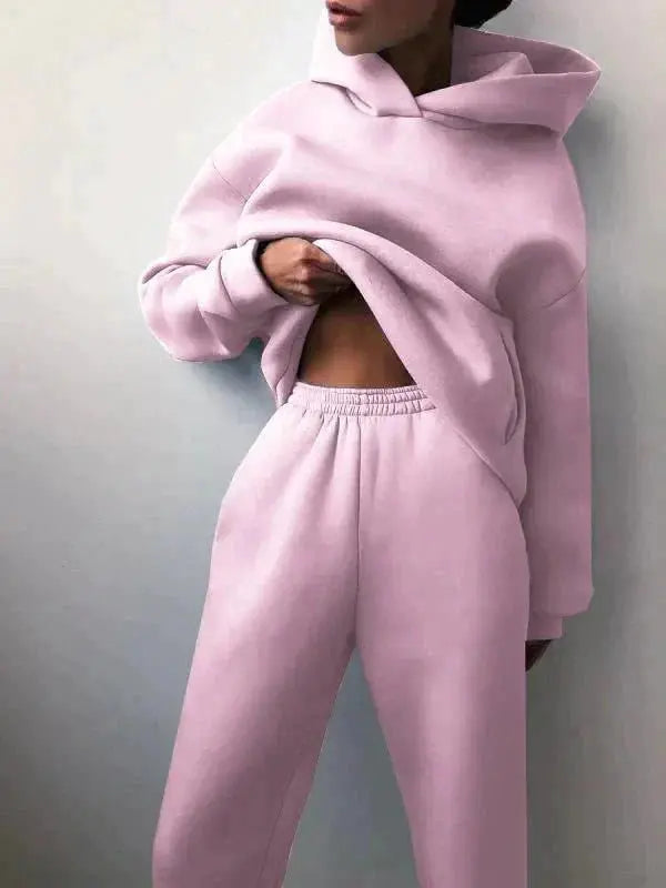 LS | Women Chic Hoodie Lounge Set Lion Style