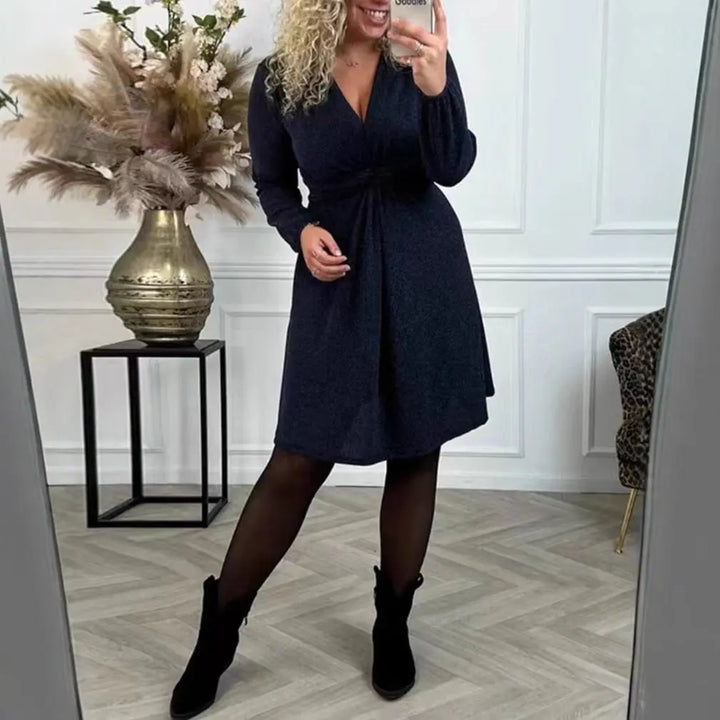 LS | Women Chic Knot Front Dress Lion Style