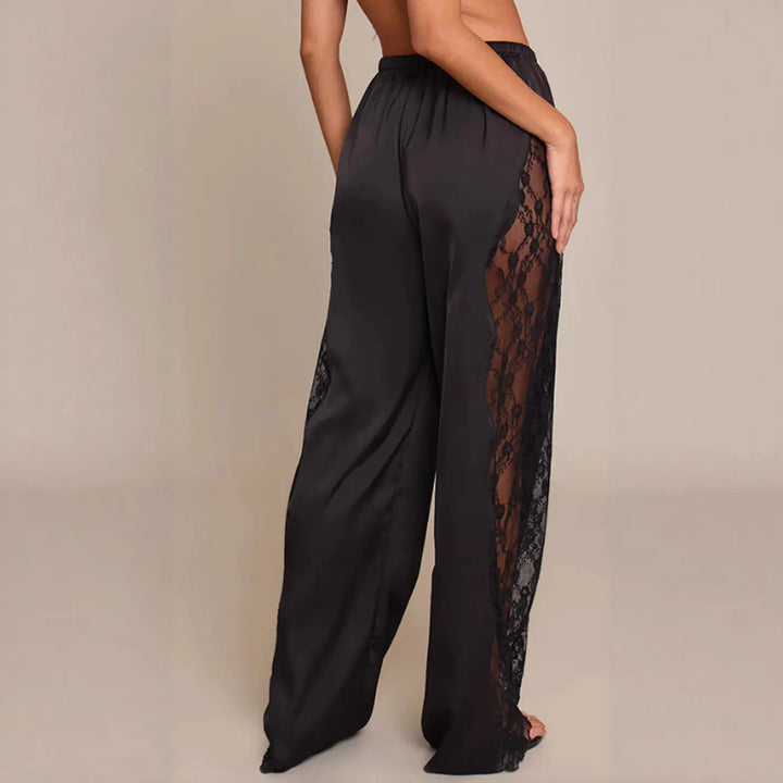 LS | Women Chic Lace Detail Pants Lion Style