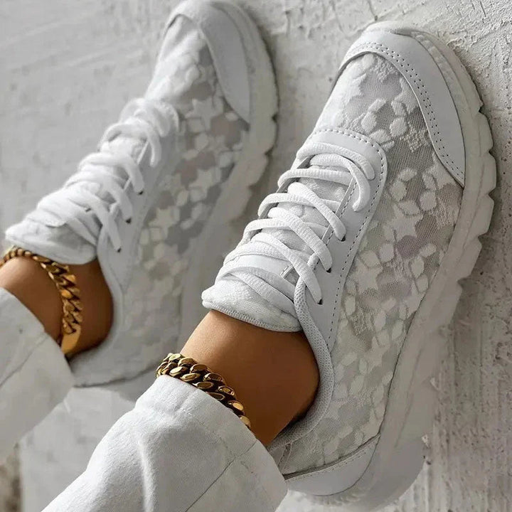 LS | Women Chic Lace Motion Orthopedic Sneakers Lion Style