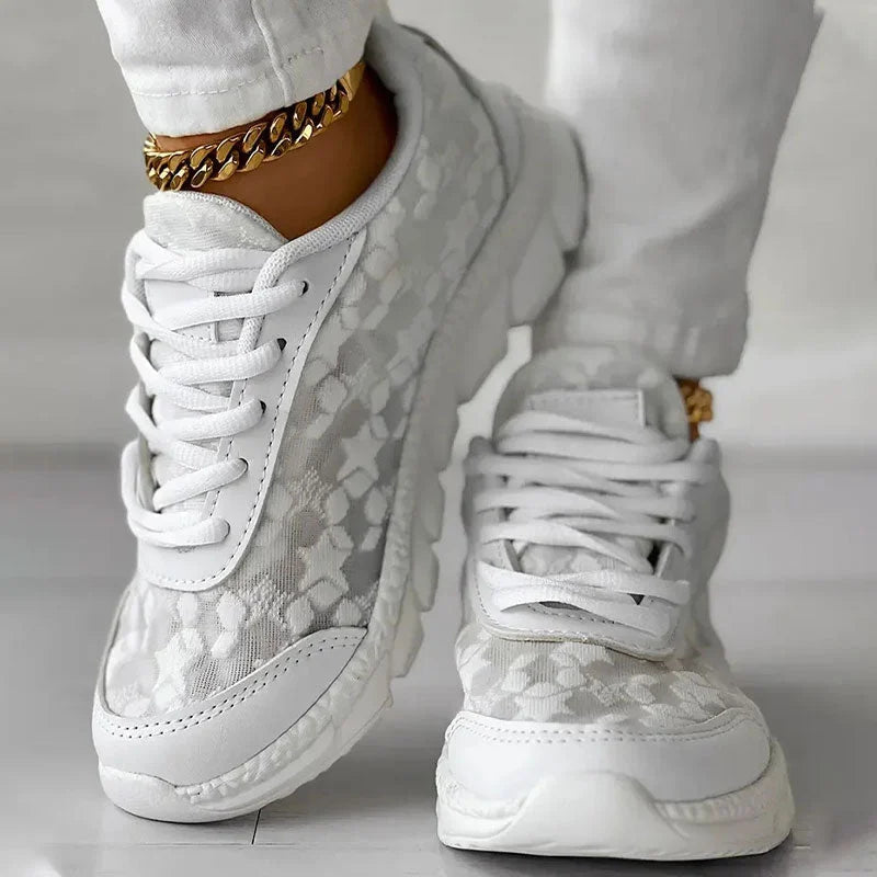 LS | Women Chic Lace Motion Orthopedic Sneakers Lion Style