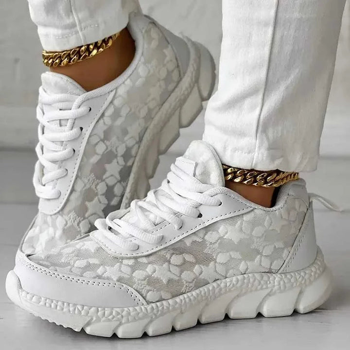 LS | Women Chic Lace Motion Orthopedic Sneakers Lion Style