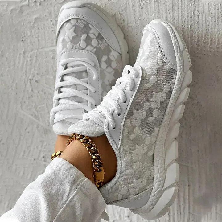 LS | Women Chic Lace Motion Orthopedic Sneakers Lion Style
