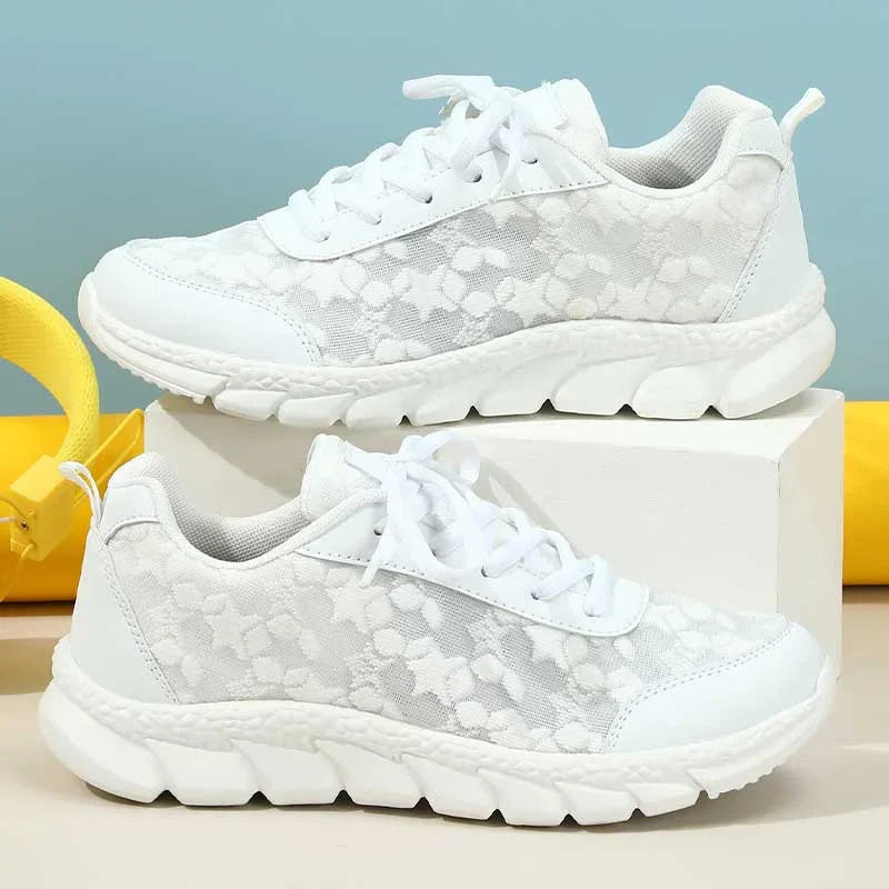 LS | Women Chic Lace Motion Orthopedic Sneakers Lion Style