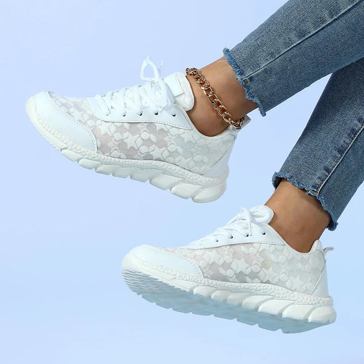 LS | Women Chic Lace Motion Orthopedic Sneakers Lion Style
