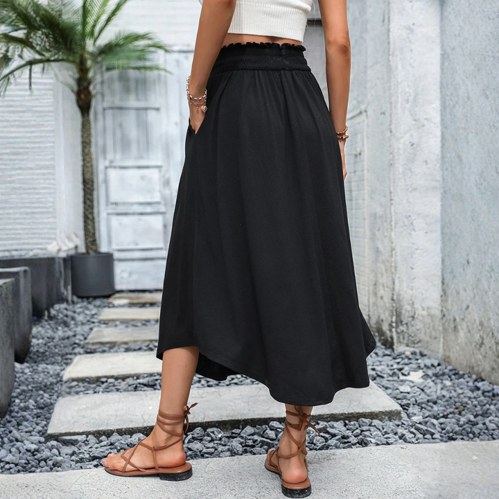 LS | Women Chic Midi Skirt Lion Style