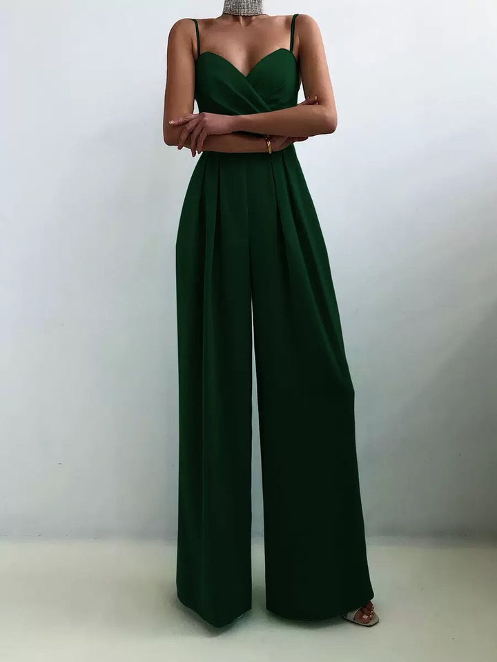 LS | Women Chic Sweetheart Neck Jumpsuit Lion Style