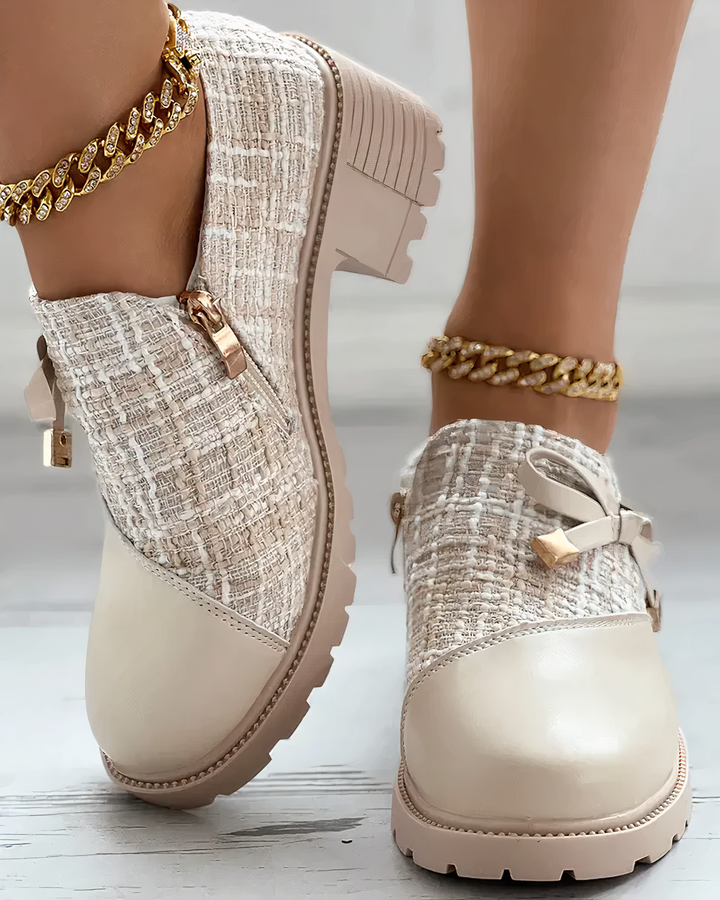 LS | Women Chunky Heel Orthopedic Shoes Lion Style