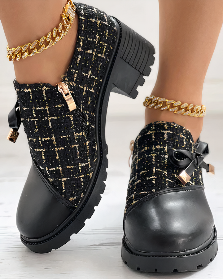 LS | Women Chunky Heel Orthopedic Shoes Lion Style