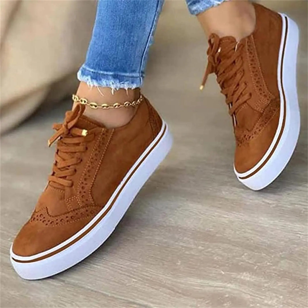 LS | Women Classic Brogue Platform Sneakers Lion Style