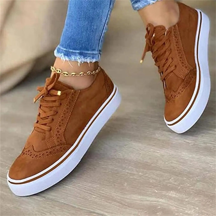 LS | Women Classic Brogue Platform Sneakers Lion Style