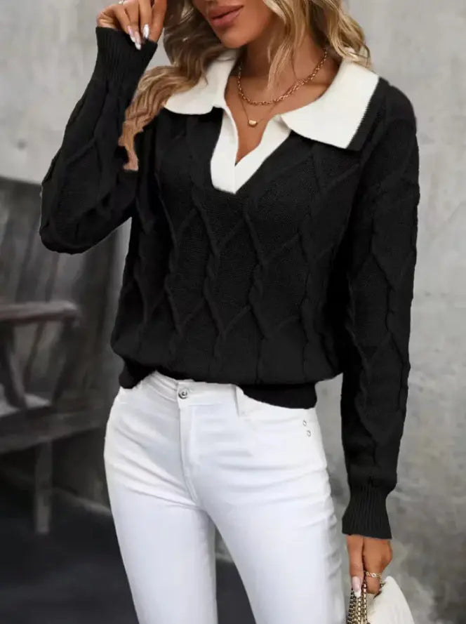 LS | Women Classic Knit Sweater Lion Style