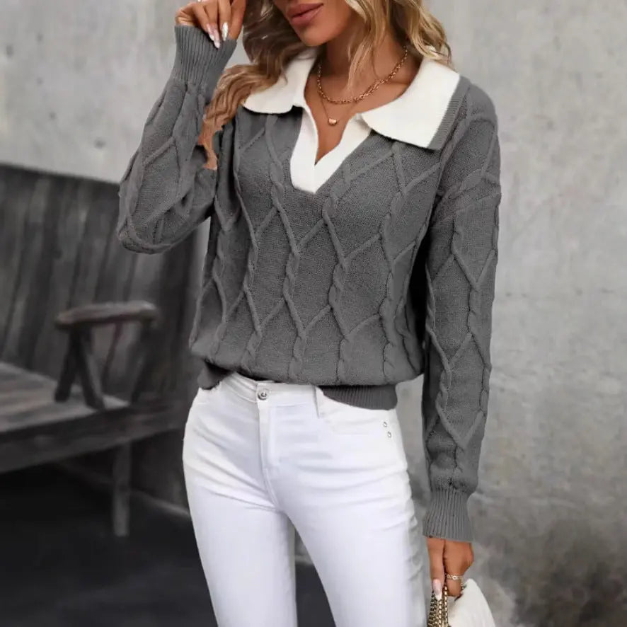 LS | Women Classic Knit Sweater Lion Style
