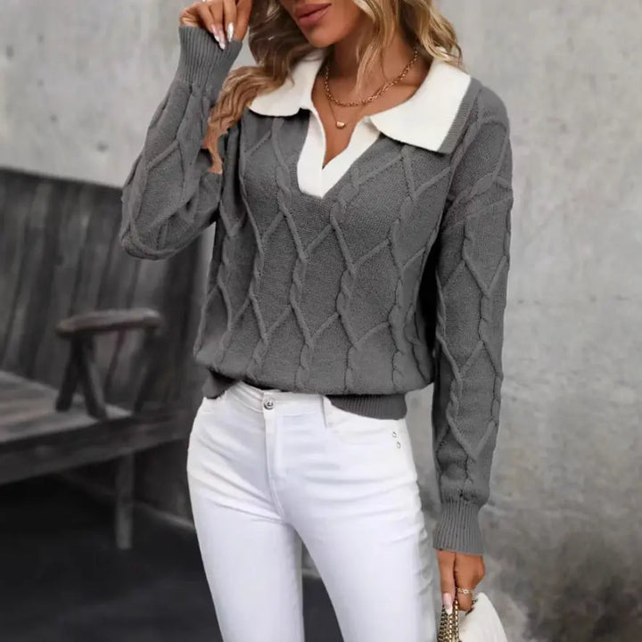 LS | Women Classic Knit Sweater Lion Style